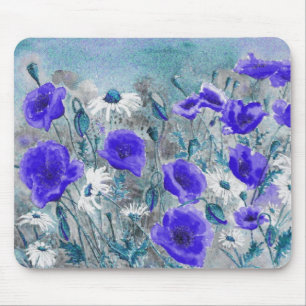 'Poppy Blue' Mousepad