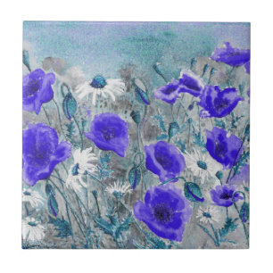 'Poppy Blue' Tile