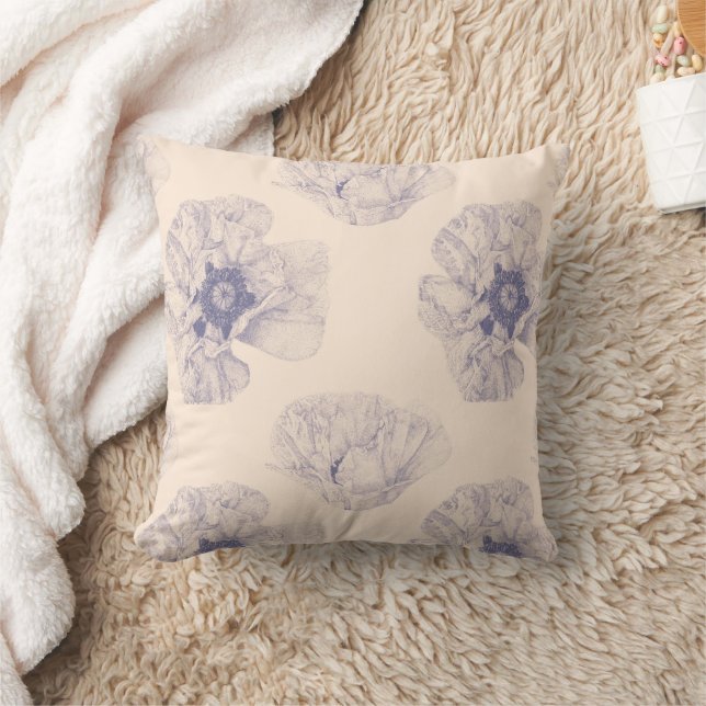 Poppy Botanical  Cushion (Blanket)