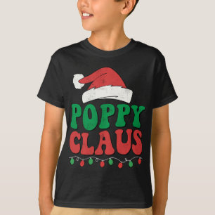 Poppy Claus Santa Christmas Lights Family Matching T-Shirt