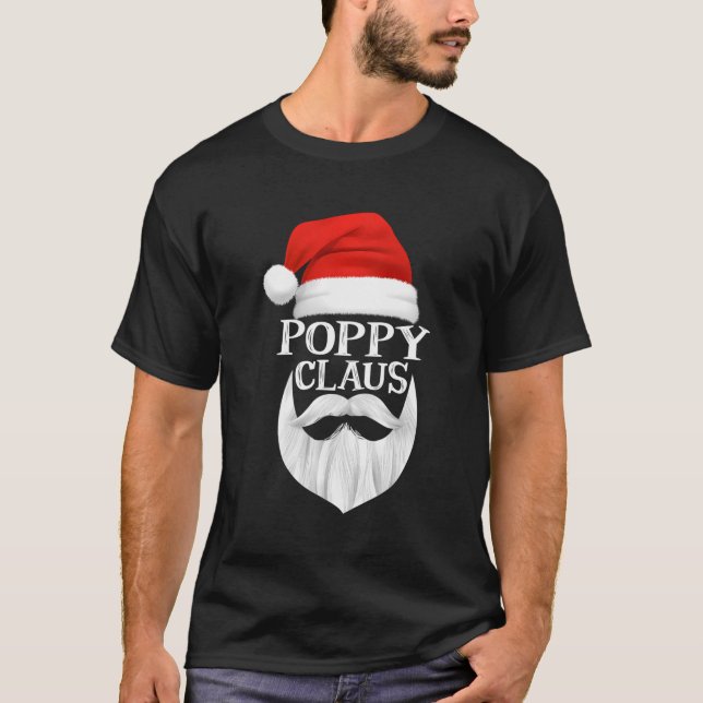 Poppy Claus Santa Family Matching Christmas Pajama T-Shirt (Front)