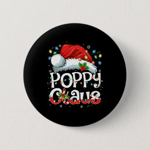 Poppy Claus Xmas Santa Matching Family Christmas P 6 Cm Round Badge