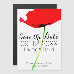 POPPY Collection 01 Save the date Magnetic Card