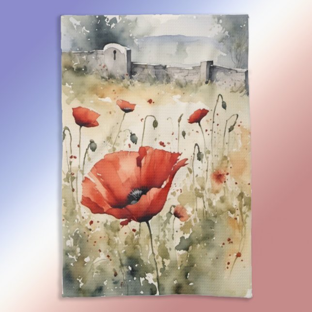 Poppy Day v.2 Tea Towel (Creator Uploaded)