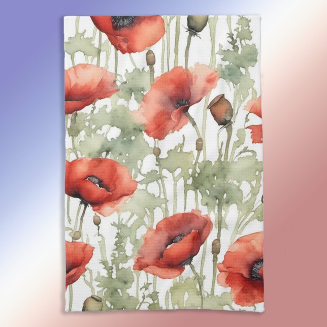 Poppy Day v.3 Tea Towel (Creator Uploaded)