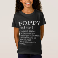 Poppy Definition Grandpa Father's Day Gifts - Men
