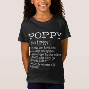 Poppy Definition Grandpa Father's Day Gifts - Men T-Shirt