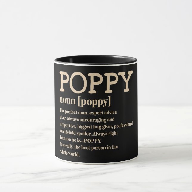 Poppy Definition/Grandpa Mug (Center)