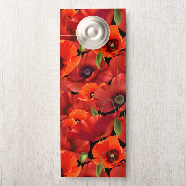 Poppy Door Hanger (On Knob)