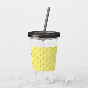 Poppy Drawing Acrylic Tumbler