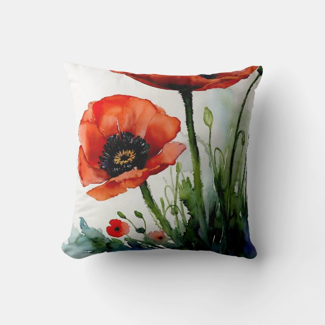 Poppy Dreams Cushion (Front)