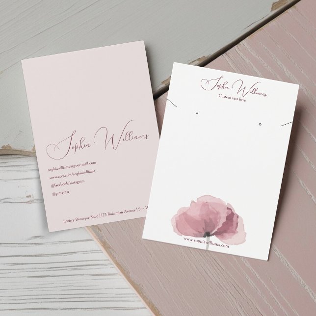 Poppy Earring & Necklace Set Jewellery Display Car (Creator Uploaded)