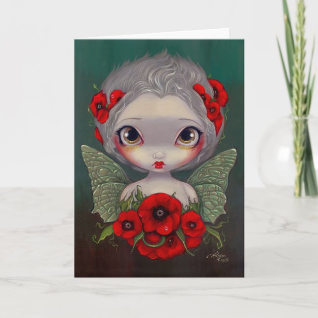 "Poppy Fairy" Greeting Card (Front)