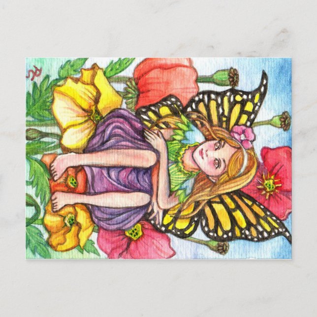 Poppy Fairy Postcard (Front)