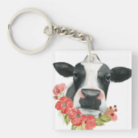 Poppy Farm - Cow with Flowers