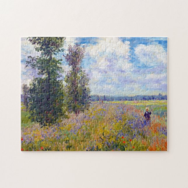 Poppy Field, Argenteuil, 1875 Claude Monet Jigsaw Puzzle (Horizontal)