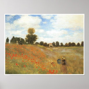 Poppy Field at Argenteuil, 1873 Poster