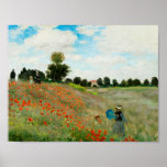 Poppy Field by Claude Monet Poster<br><div class="desc">Artist: Claude Monet.
Date: 1873.</div>