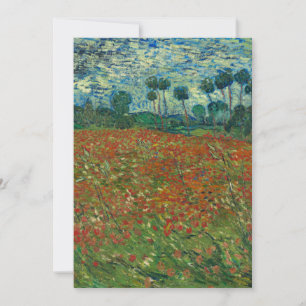 Poppy field by Vincent van Gogh Fine Art