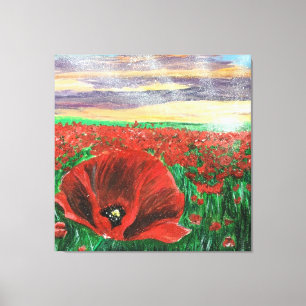 Poppy Field Canvas Print