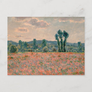 Poppy Field - Claude Monet Postcard
