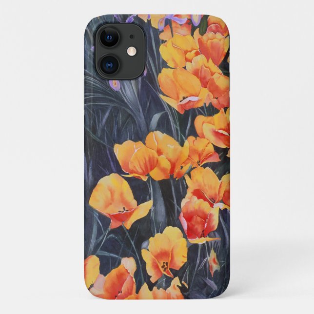 Poppy Field Colourful Impressionistic Painting Case-Mate iPhone Case (Back)