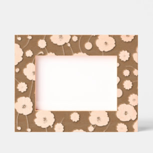 Poppy Field Etched Wooden Picture Frame