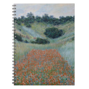 Poppy Field in a Hollow near Giverny (by Monet) Notebook