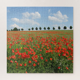 Poppy Field in Bloom Jigsaw Puzzle