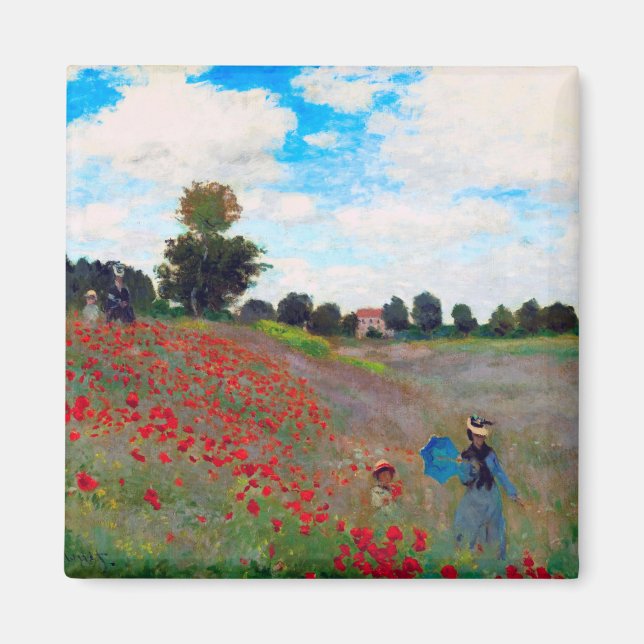 Poppy Field, Monet Magnet (Front)