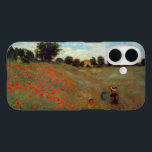 Poppy Field Near Argenteuil by Claude Monet iPhone 16 Case<br><div class="desc">The Poppy Field near Argenteuil (1873) by Claude Monet is a vintage impressionism fine art painting featuring a mother and child in a meadow with red poppy flowers in Argenteuil, France. About the artist: Claude Monet was a founder of the French impressionist painting movement with most of his paintings being...</div>