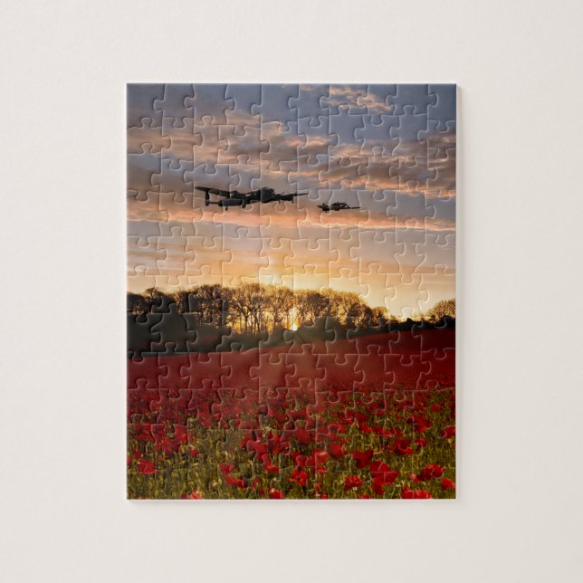Poppy Field Pass Jigsaw Puzzle (Vertical)
