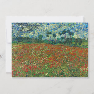 Poppy Field   Vincent van Gogh