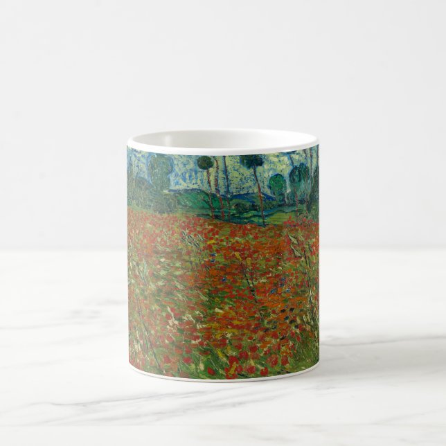Poppy Field - Vincent van Gogh Coffee Mug (Center)
