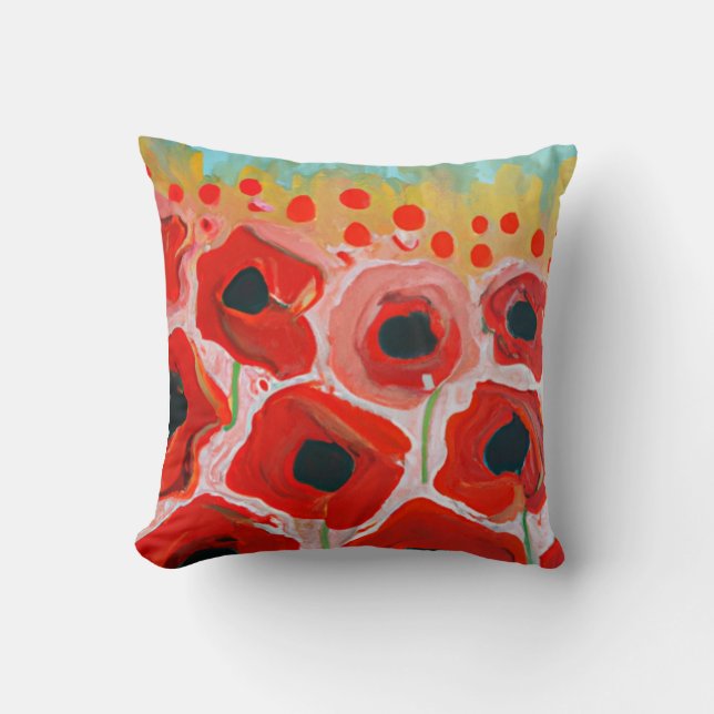 Poppy Fields Cushion (Front)