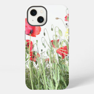 Poppy fields flowers Sun Nature blooms Heart iPhone 13 Case