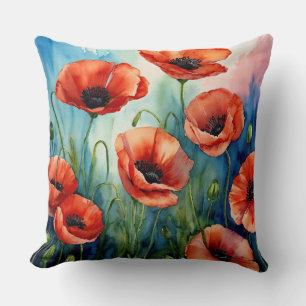 Poppy Fields Forever Cushion