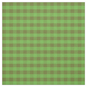 Poppy Fields Green Check Gingham Pattern Fabric