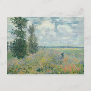 Poppy Fields near Argenteuil (1875) by Claude Mone Postcard
