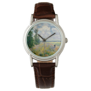 Poppy Fields near Argenteuil by Claude Monet Watch