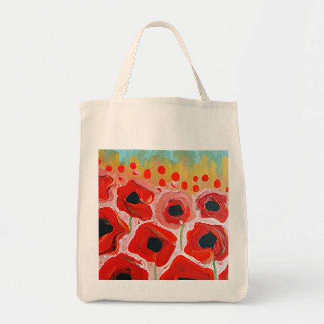 Poppy Fields Tote Bag (Front)