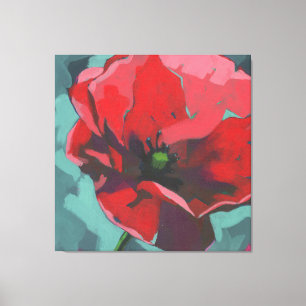 Poppy Floral Canvas Print
