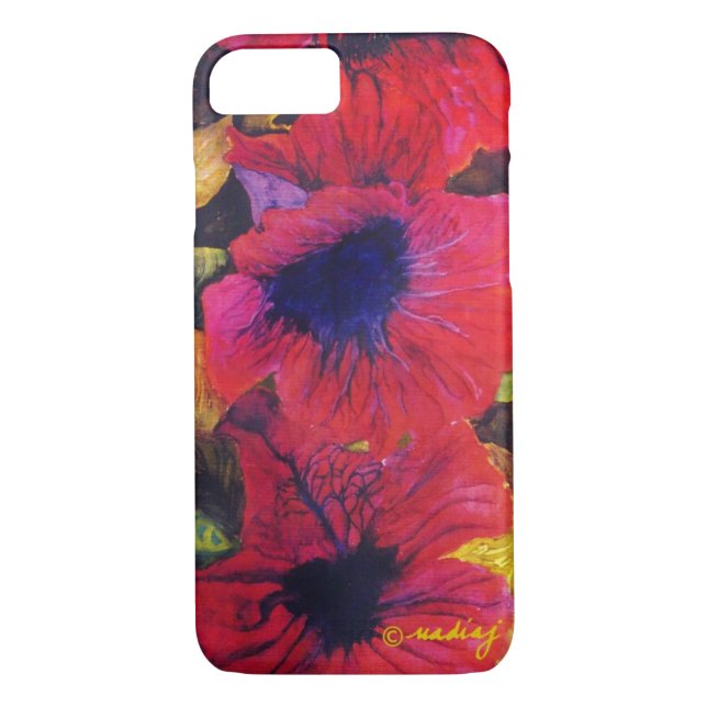 Poppy Flower Art Case (Back)