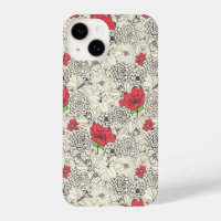 Poppy Flower Garden Pattern