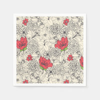 Poppy Flower Garden Pattern