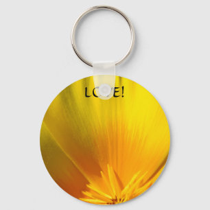 POPPY FLOWER keychain LOVE! Valentines Day