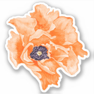 Poppy Flower Sticker