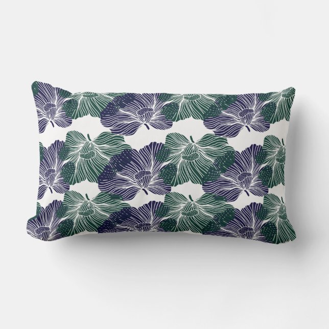 Poppy Flowers Accent Pillow (Front)