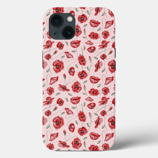 Poppy Flowers Case-Mate iPhone Case (Back)