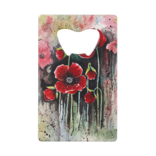 Poppy Flowers In Watercolor